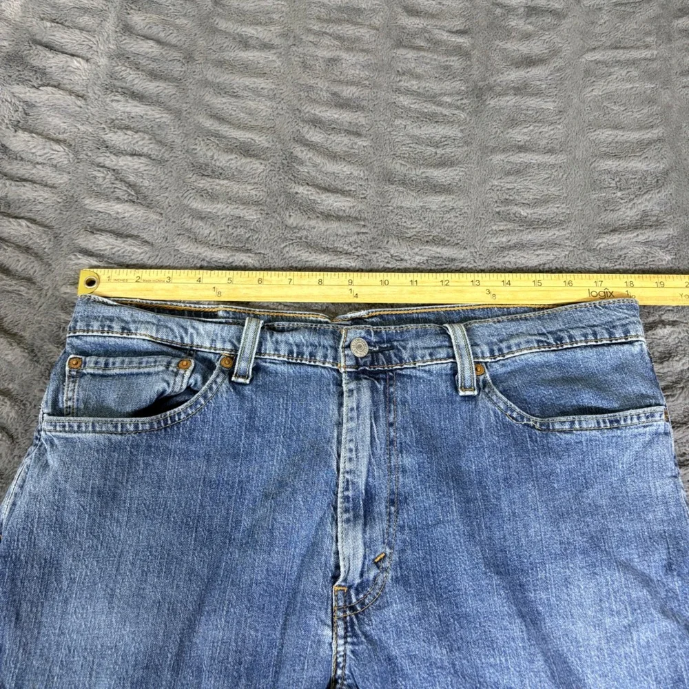 Levis 541 Athletic Taper Mens Blue Jeans 36x32 Medium Wash Stretch 18181-0629